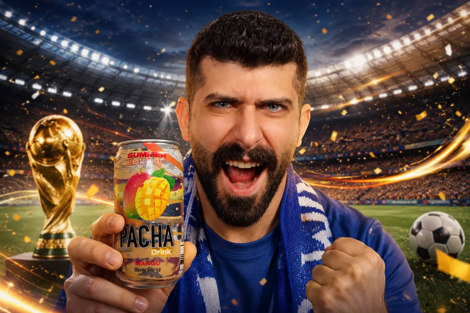 حملة Patcha الإعلانية لكأس العالم بفيديو مُنتج بالذكاء الاصطناعي وبمشاركة بلال حداد